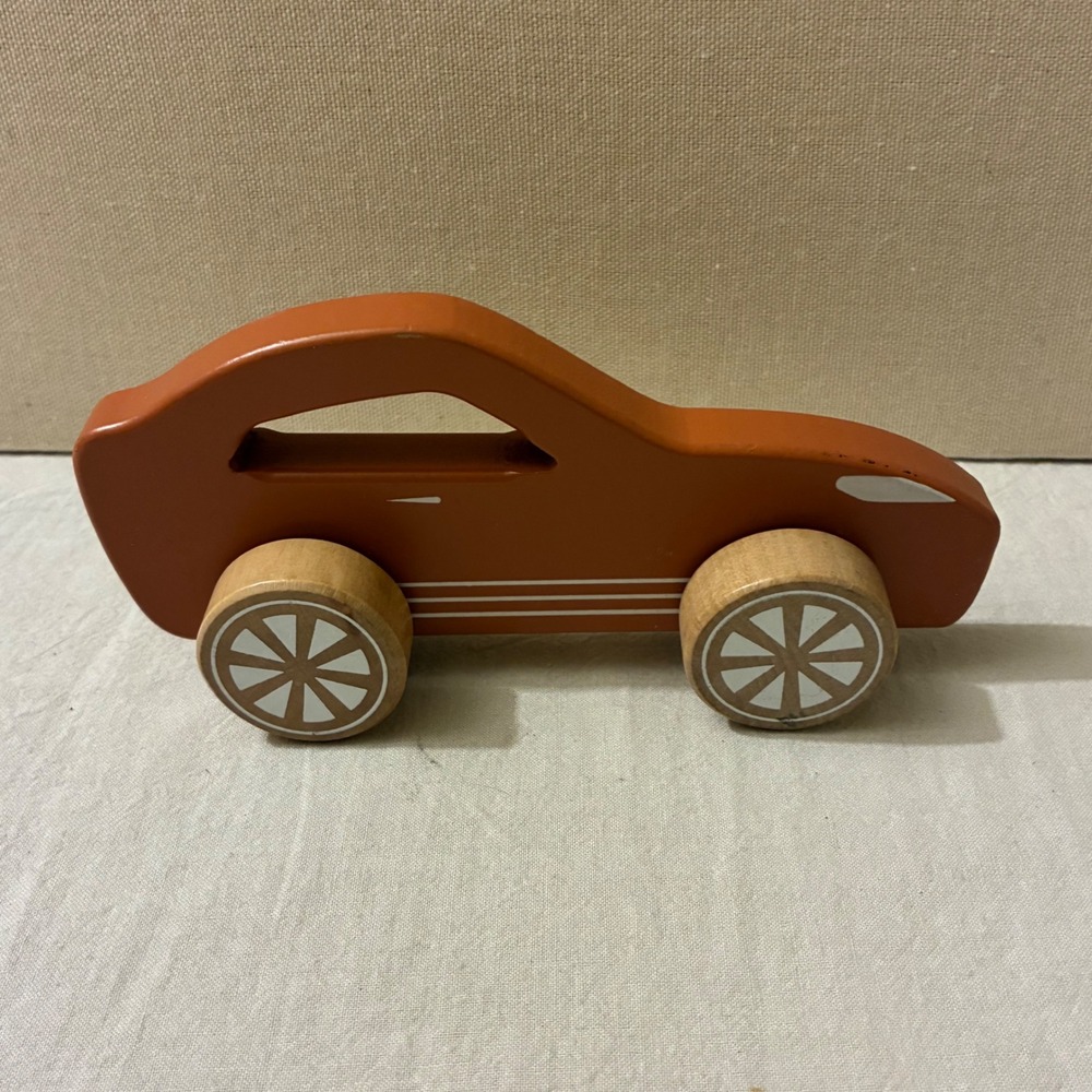 Little Dutch Wooden Sports Car Toy Minimalist Push Toy 6 Inch Play